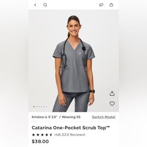 Women’s S figs scrub top